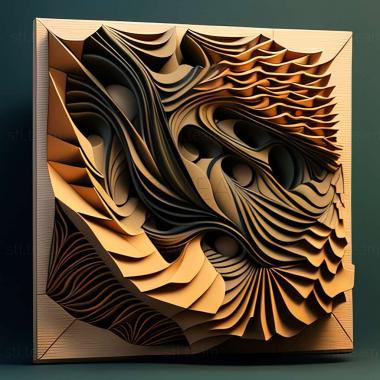 3D model abstract painting (STL)